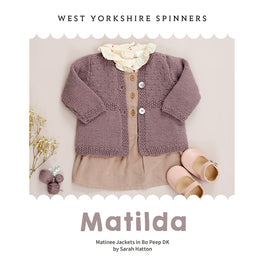 Matilda Matinee Jackets in West Yorkshire Spinners Bo Peep Dk - Digital Version WYS1000324