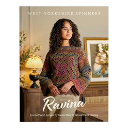 Crochet Ravina Swirl Jumper in West Yorkshire Spinners Retreat Twist Chunky - Digital Version WYS1000467