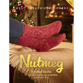 Free Download - Nutmeg Knitted Socks by Winwick Mum in West Yorkshire Spinners Signature Sparkle 4ply