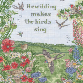 Rewild And Sing - Bothy Threads Cross Stitch Kit