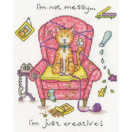 Crafty Cat - Bothy Threads Cross Stitch Kit