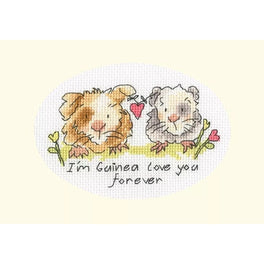 I'm Guinea Love You Forever - Bothy Threads Greeting Card Cross Stitch Kit