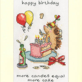 More Candles - Bothy Threads Greeting Card Cross Stitch Kit