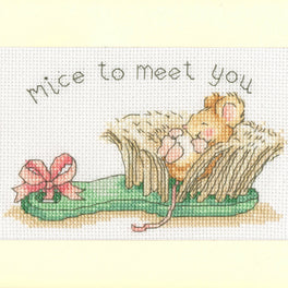 Mice To Meet You - Bothy Threads Greeting Card Cross Stitch Kit