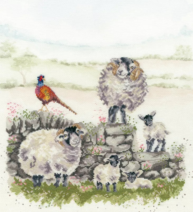 Bothy Threads Kreuzstich-Set "Seenliebe" – 26x36 Cm, Inkl. Stoff, Garn, Nadel & Anleitung