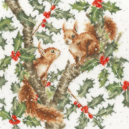 Under The Holly Boughs - Bothy Threads Cross Stitch Kit