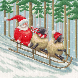 Santa's Sled Squad - Bothy Threads Cross Stitch Kit