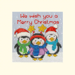 Penguin Pals -  Bothy Threads Christmas Card Cross Stitch Kit