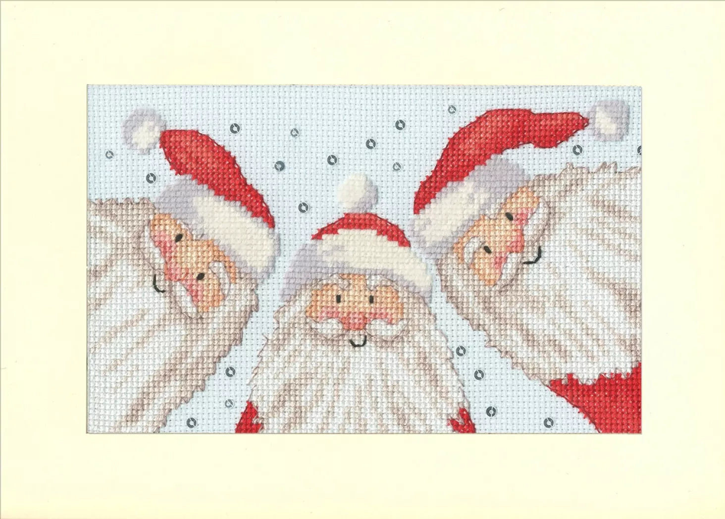 BIGLIETTO A PUNTO croce completato Natale Natività Vetro Finestra EUR 5