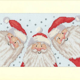 Santa Selfie - Bothy Threads Greeting Card Cross Stitch Kit