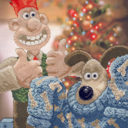 Wallace & Gromit - Happy Holidays Old Pooch! - Bothy Threads Cross Stitch Kit