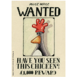 Wallace & Gromit - Have You Seen This Chicken? - Bothy Threads Cross Stitch Kit