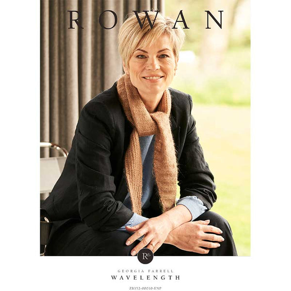 Free Download - Wavelength Scarf in Rowan Kidsilk Haze – Black