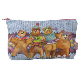 Emma Ball Zipped Pouch - Woolly Bears