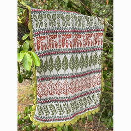 Woodland Storey Blanket Knit Along by Martin Storey in Rowan Felted Tweed - Red Berry