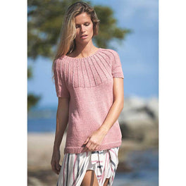 Free Download - Moss Top in Sandnes Garn Line