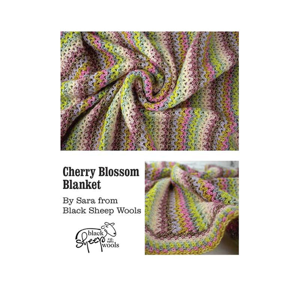 Buy Cherry Blossom Blanket Pattern in Scheepjes Stone Washed by