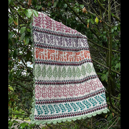 Woodland Storey Blanket Knit Along by Martin Storey in Sirdar Loveful Dk - 100% Recycled - Lime Wood