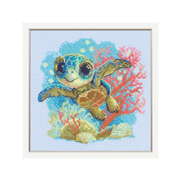 Baby Sea Turtle - Aine Cross Stitch Kit