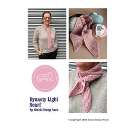 Dynasty Light Scarf in Wool and the Gang Glitterball by Sara Geraghty - Digital Version
