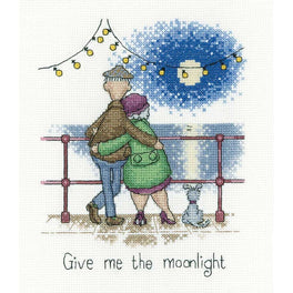 Give Me The Moonlight - Heritage Crafts Cross Stitch Kit