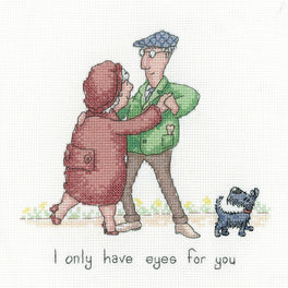 I Only Have Eyes for You -  Heritage Crafts Cross Stitch Kit