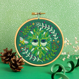 Hawthorn Handmade - Green Man Mini Embroidery Kit