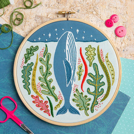Hawthorn Handmade - Stargazing Whale Embroidery Kit