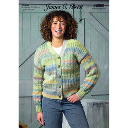 Cardigan in James C Brett Marble Chunky