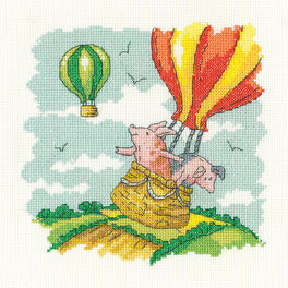Pigs Might Fly - Heritage Cross Stitch Kit