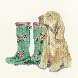 Waiting for Walkies - Heritage Cross Stitch Kit