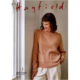Pocket Crew Neck Sweater in Hayfield Soft Twist Dk