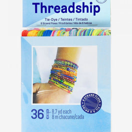 DMC - Threadship Pack of 36 Tie Dye Colour Stranded Thread Skeins