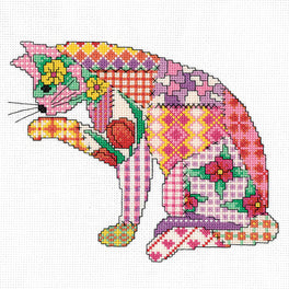Patchwork Cat - Heritage Cross Stitch Kit