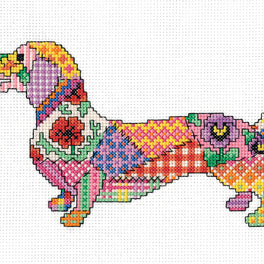 Patchwork Dog - Heritage Cross Stitch Kit