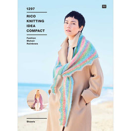Shawl in Rico Fashion Mohair Rainbows
