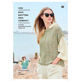 Top and Cardigan in Rico Creative Lazy Hazy Summer Cotton Dk