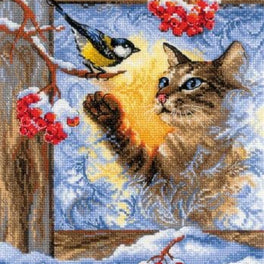 Meeting at the Window- Riolis Cross Stitch Kit