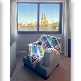 Rooms with a View Blanket CAL in King Cole Cottonsoft Dk - Lights On - by Coastal Crochet
