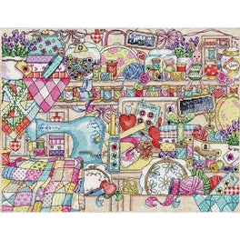 Sewing Room- Design Works Cross Stitch Kit