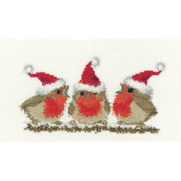 Festive Robins - Heritage Cross Stitch Kit