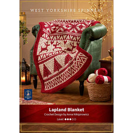 Free Download - Lapland Blanket Crochet Design by Anna Nikipirowicz in West Yorkshire Spinners Re:Treat Chunky Roving
