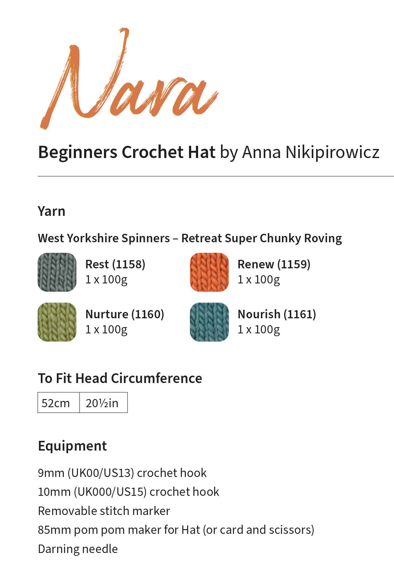 Free Download - Nara Beginner Crochet Hat in West Yorkshire