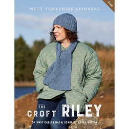 Free Download - Riley Wavy Cables Hat & Scarf by Sarah Hatton in West Yorkshire Spinners The Croft Dk