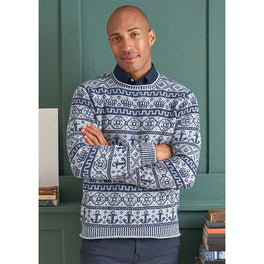 Garrick Sweater in Rowan Denim Revive - Digital Version