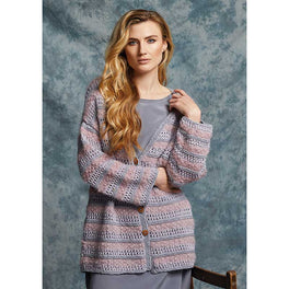 Taro Cardigan in Rowan Creative Linen, Fine Lace and Kidsilk Haze - Digital Version
