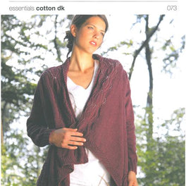 Ladies Cardigan in Rico Essentials Cotton Dk