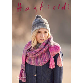 Textured Hat and Scarf in Hayfield Bonanza Chunky
