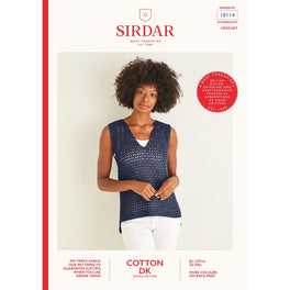 Top in Sirdar Cotton Dk - Digital Version 10114