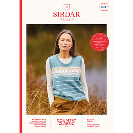 Free Download - Fairisle Slipover & Sweater in Sirdar Country Classic 4Ply